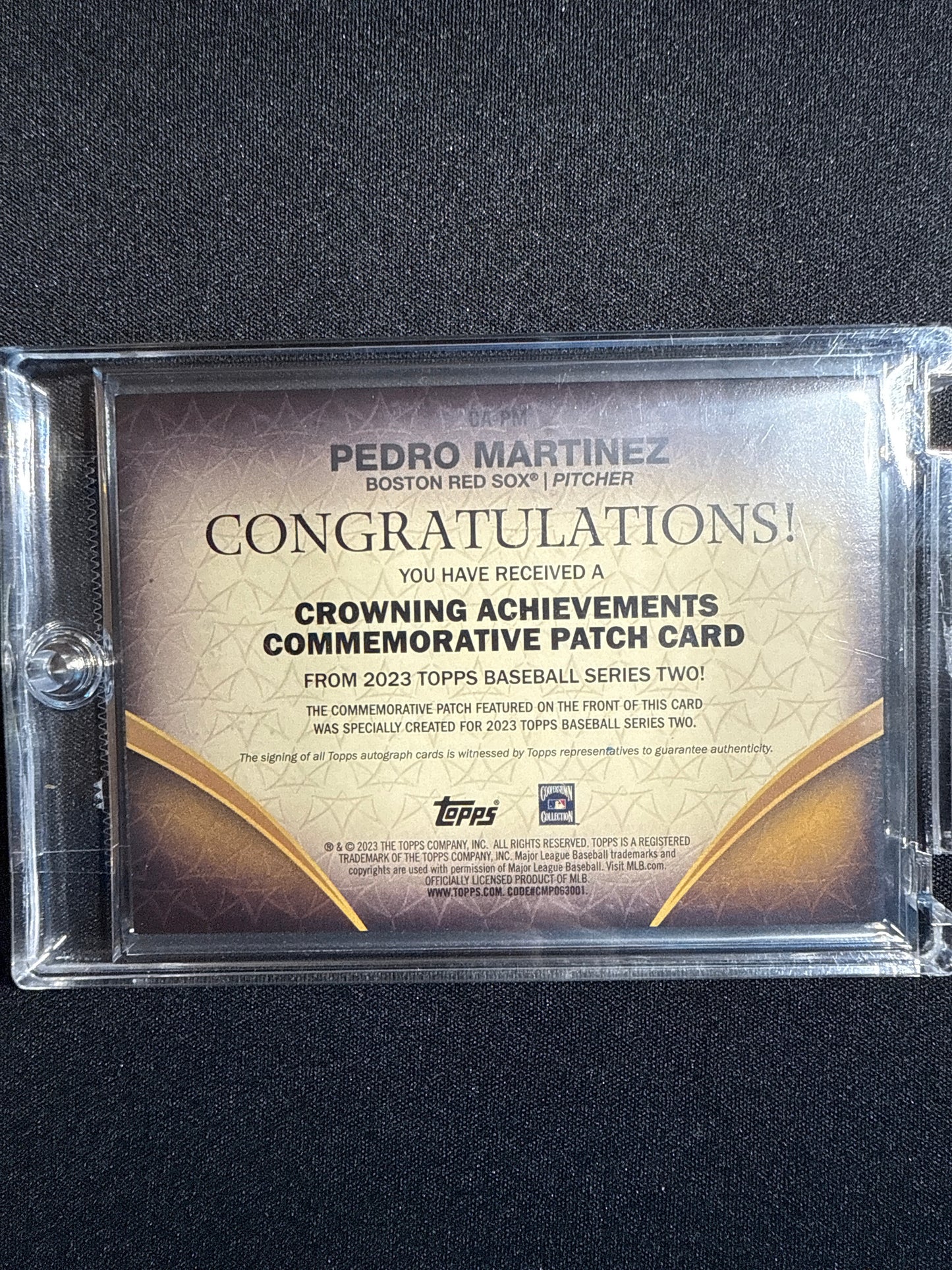 2023 Topps Certified Tripple Crown Leader Martinez #CA-PM
