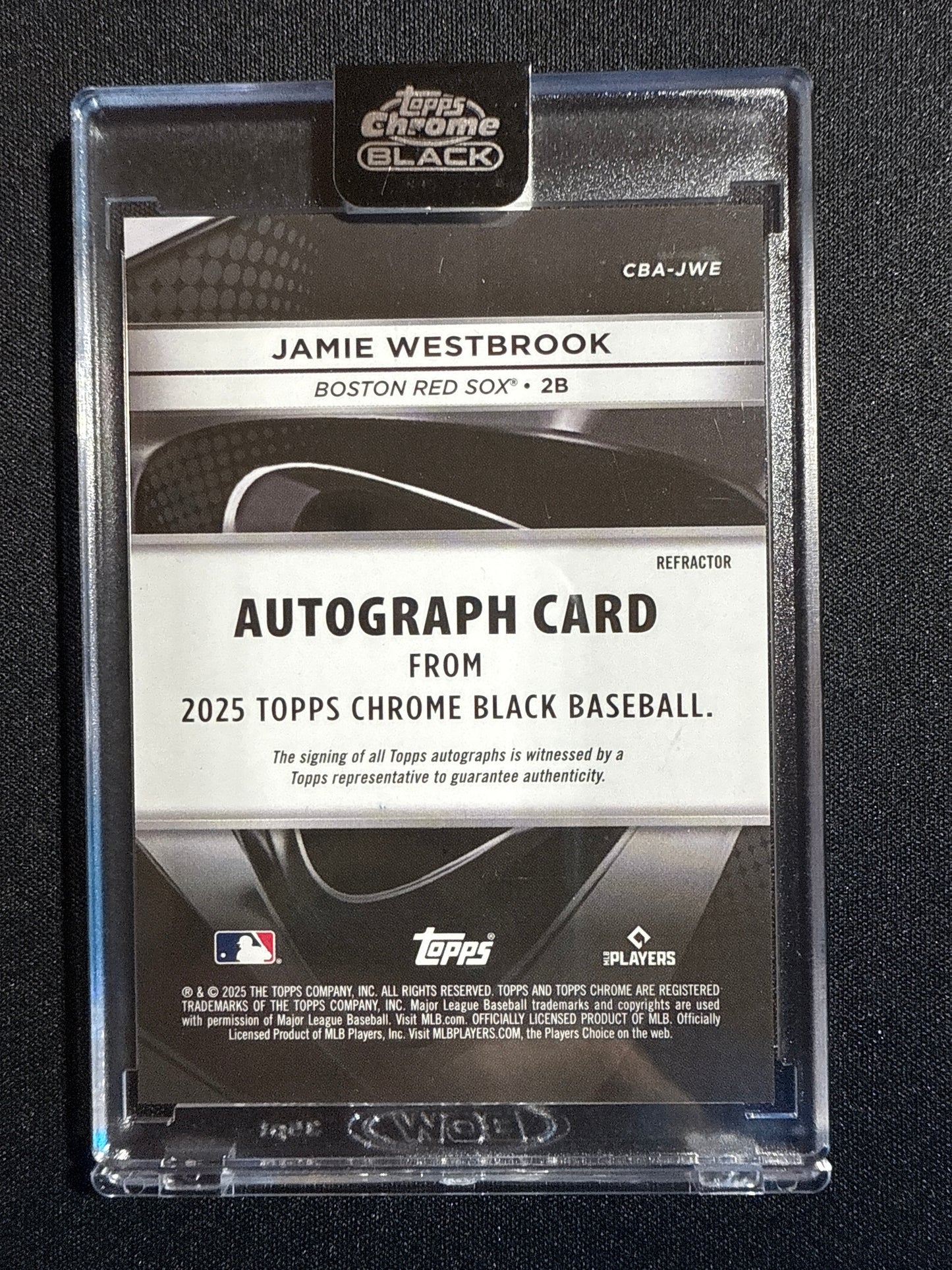 2025 Topps Chrome Black Jamie Westbrook Rookie Autograph 116/199 #CBA-JWE
