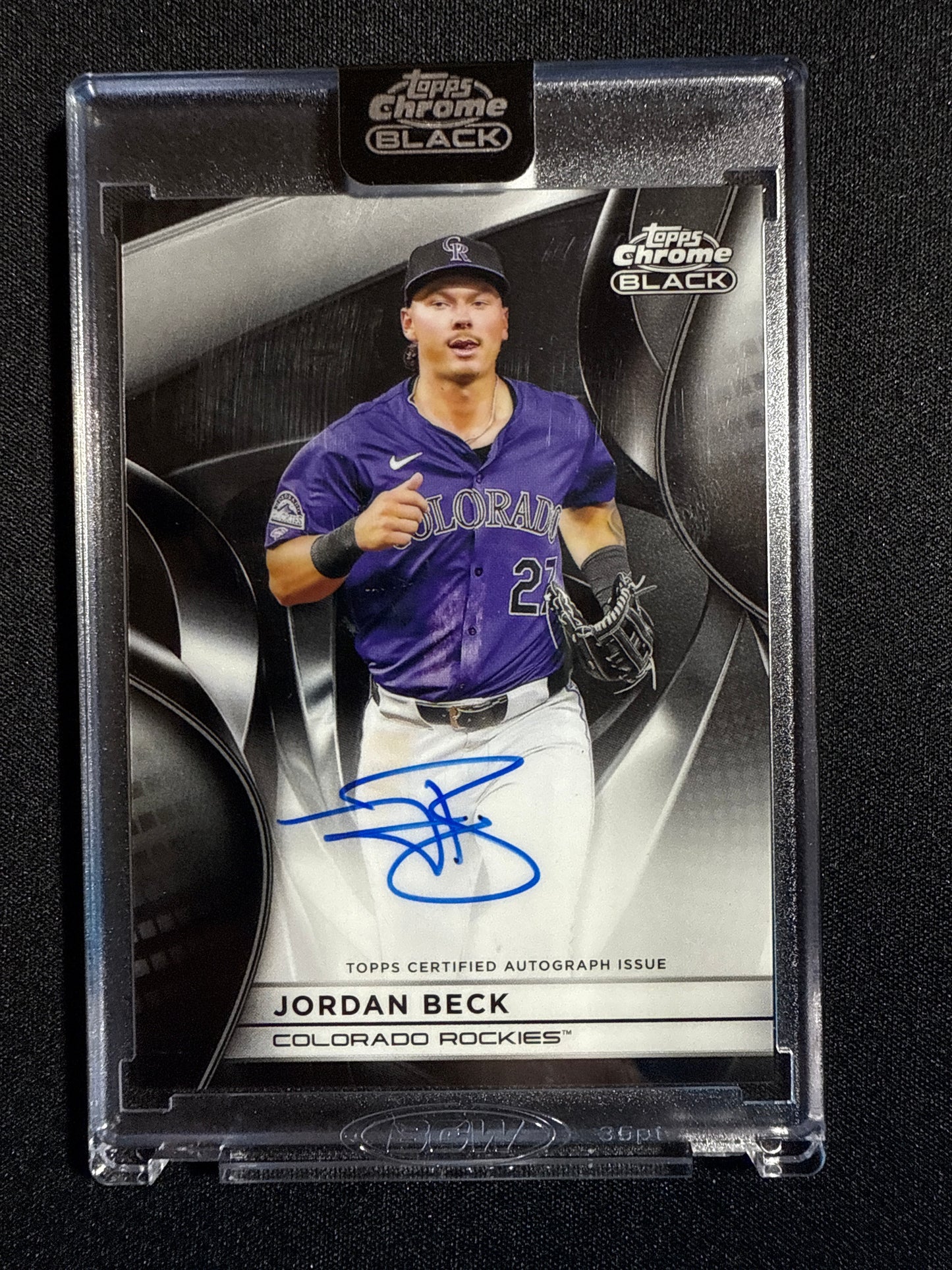 2025 Topps Chrome Black Jordan Beck Rookie Autograph #CBA-JBE