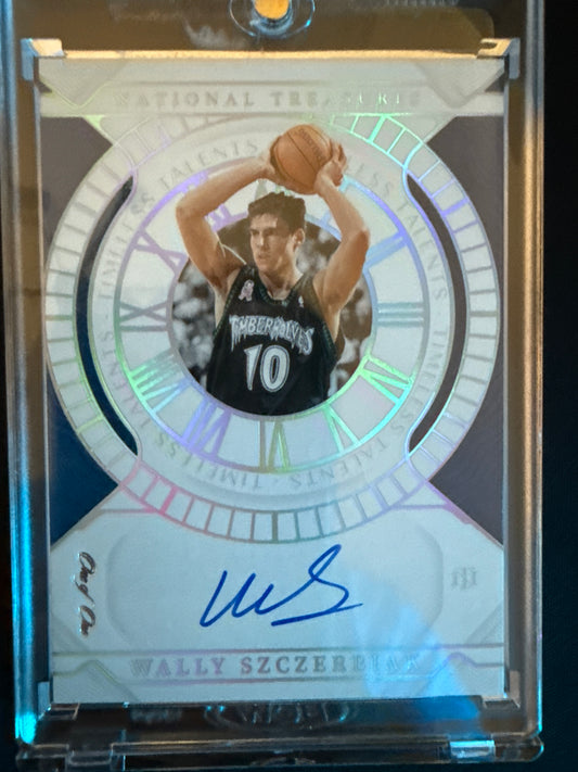 2021-22 Panini National Treasures 1/1 Wally Szczerbiak #TTS-WSZ