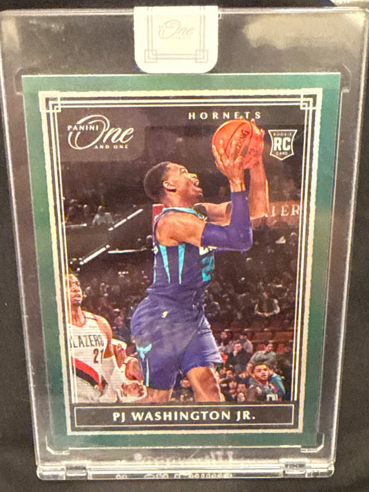 2019-20 Panini One & One PJ Washington Jr #111 RC Charolette Hornets 3/5 SSP