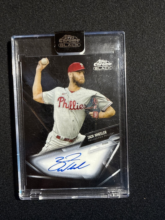 2024 Topps Chrome Black Zach Wheeler Rookie Autograph #CBA-ZW