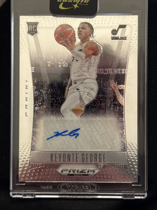 2023-24 Panini Prizm Deca Keyonte George Auto Rookie RC Utah Jazz #DS-KEY