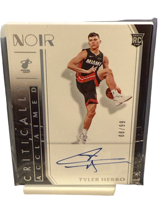 2019-20 Panini NOIR Critically Acclaimed Tyler Herro RC Auto 08/99 #CA-THE